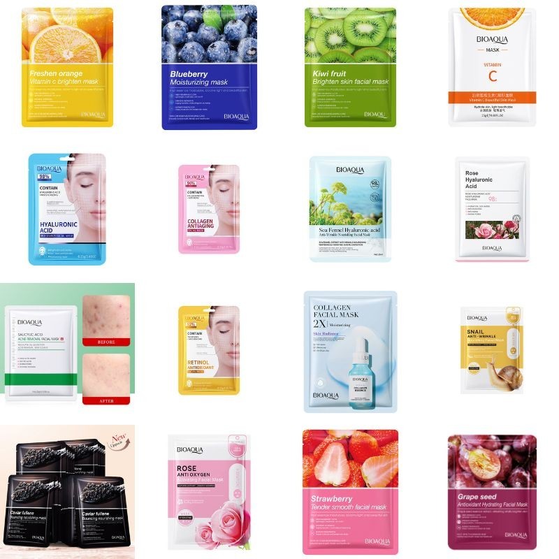 Mascarillas Faciales de Velo Surtidas- Bioaqua