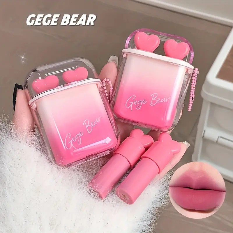 LABIAL 2-1 GLOSS Y TINTA COREANA VELVET GX1265 -GEGEBEAR