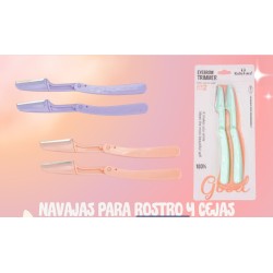 NAVAJAS RETRÁCTILES PARA ROSTRO Y CEJAS 24XMD02