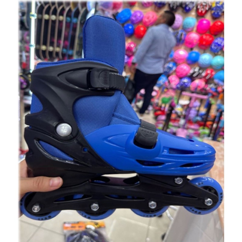 PATINES S M L D647  ROJO Y FUCSIA