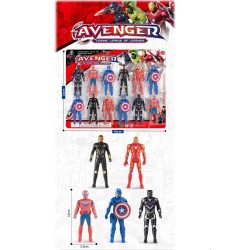 SET DE 12 AVENGERS MUÑECOS D548