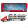 JUGUETE A ESCALA TRAILER Y CARRITOS X12 D477