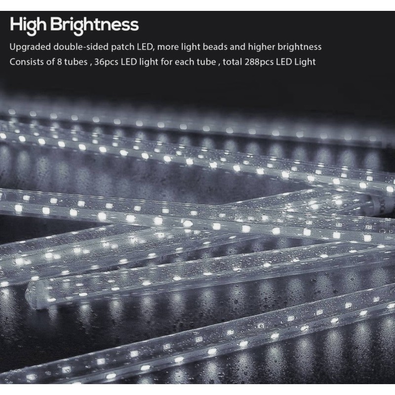 Luces Led Lluvia de Meteoro 3.2x50cm Blanca 1834 - 1