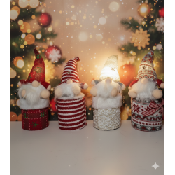 Duende Navideño con Caja Sorpresa y Luces YX3067