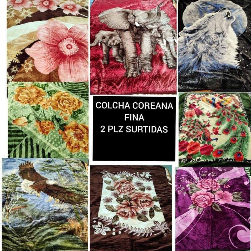 Colcha Coreana Fina 2 Plazas
