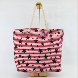 Bolso de tela Playero con diseños 43cmX33cmX11cm 10744-1