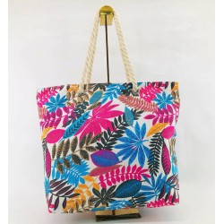 Bolso de tela Playero con diseños 43cmX33cmX11cm 10744-1