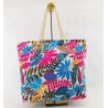 Bolso de tela Playero con diseños 43cmX33cmX11cm 10744-1