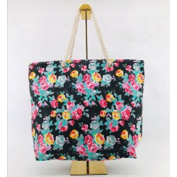 Bolso de tela Playero con diseños 43cmX33cmX11cm 10744-1