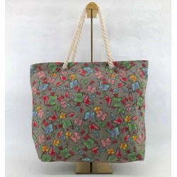 Bolso de tela Playero con diseños 43cmX33cmX11cm 10744-1