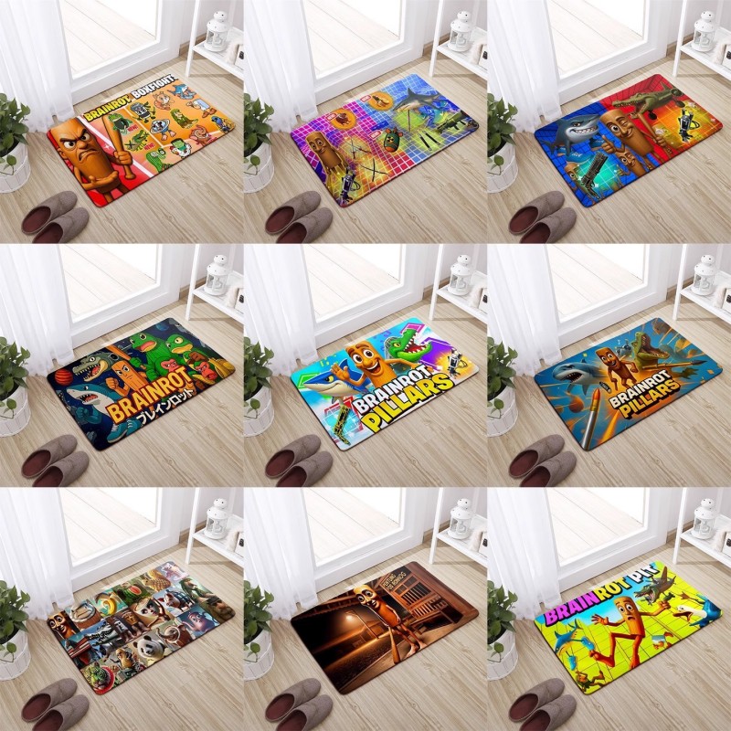 Alfombras Antideslizantes Brain Rot  57.5 cm x 37.5 cm 4877-83 y 4877-84