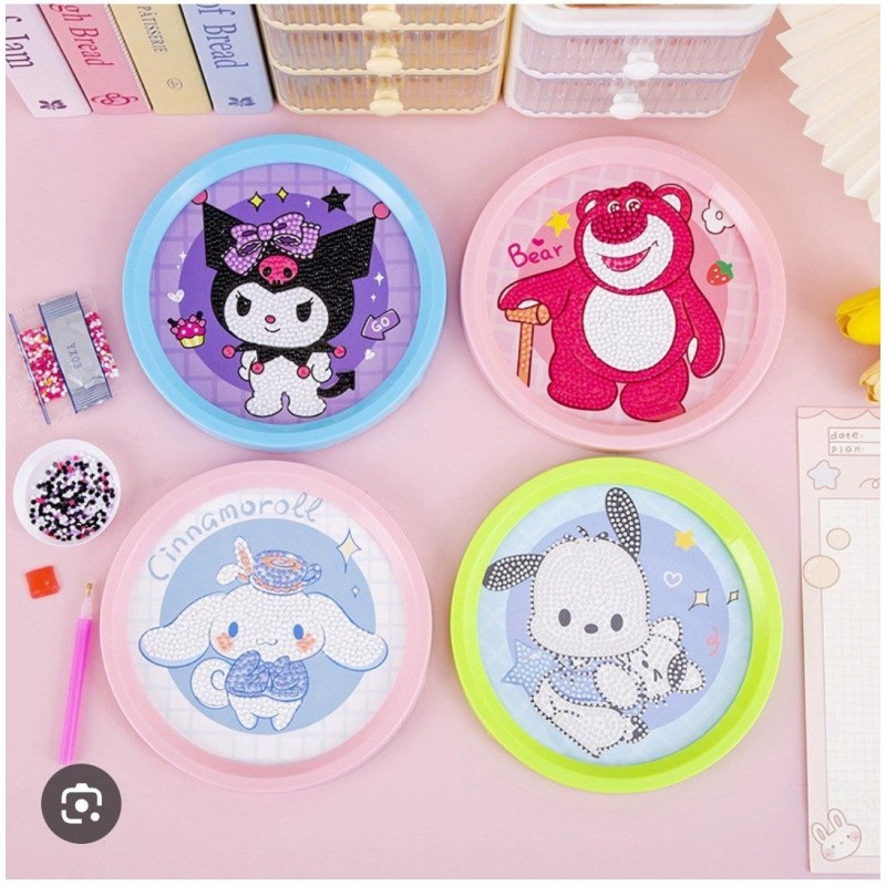 DIAMANTINA CIRCULAR 18CM KAWAI MODELOS SURTIDOS MARCO PLÁSTICO HJUG1415-1