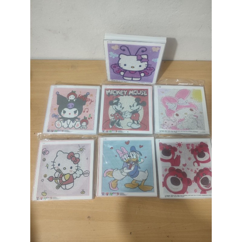 CUADRO PORTARETRATO DE DIAMANTINA 18CM X 18CM HDIAM001