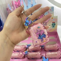 LIP BALM DUO + BROCHA ESTUCHE DE AUDÍFONOS  PERSONAJES HMAQ0001-39