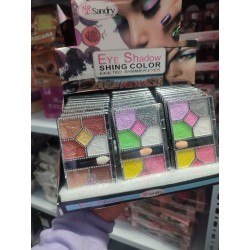 SOMBRA DE OJOS 10 TONOS SANDRY + BROCHA 2 TONOS DE PALETA SURTIDAS HMAQ0002-11