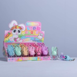 LIP GLOSS MÁGICO BRILLO CONEJO LLAVERO HMB0001-9