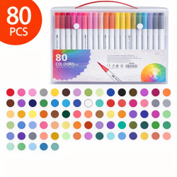 Marcadores Doble Punta 80pcs 5197