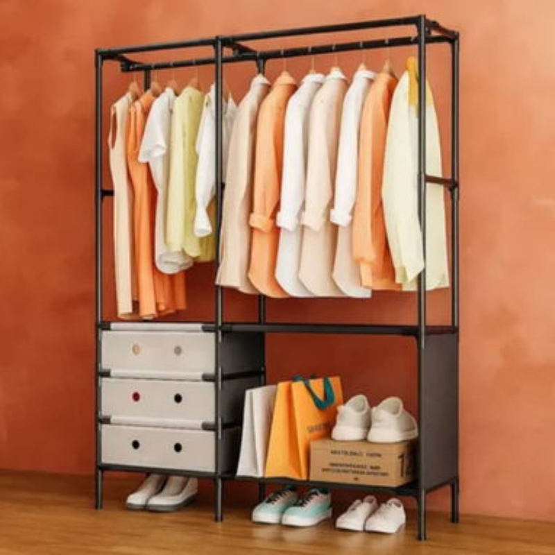 Perchero/Organizador de Ropa y Zapatos 103cmX41cmX188cm YMJ-02  5352