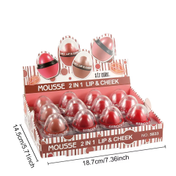 MOUSSE 2 EN 1 LABIOS Y MEJILLAS S.F.R COLOR  5833