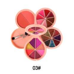 EYESHADOW + LIPSTICK + GLITTER + BLUSH + BRUSH COLOR 6501