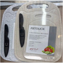 SET DE 2 TABLA DE PICAR MAS CUCHILLO DY574