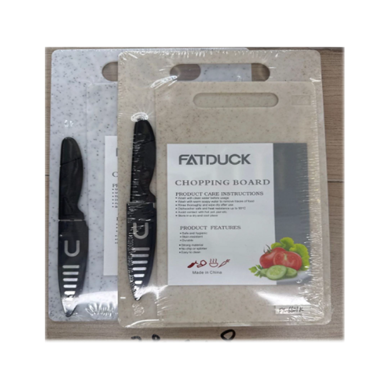 SET DE 2 TABLA DE PICAR MAS CUCHILLO DY573