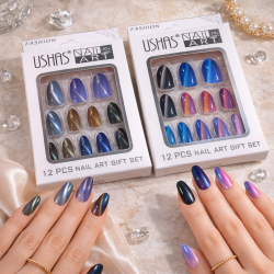 UÑAS POSTIZAS OVAL EFECTO OJO DE GATO CT260 USHAS